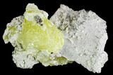 Lemon-Yellow Brucite - Balochistan, Pakistan #108025-1